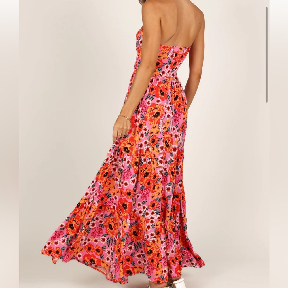Petal & Pup Pink Floral Maxi Dress - Picture 2 of 3